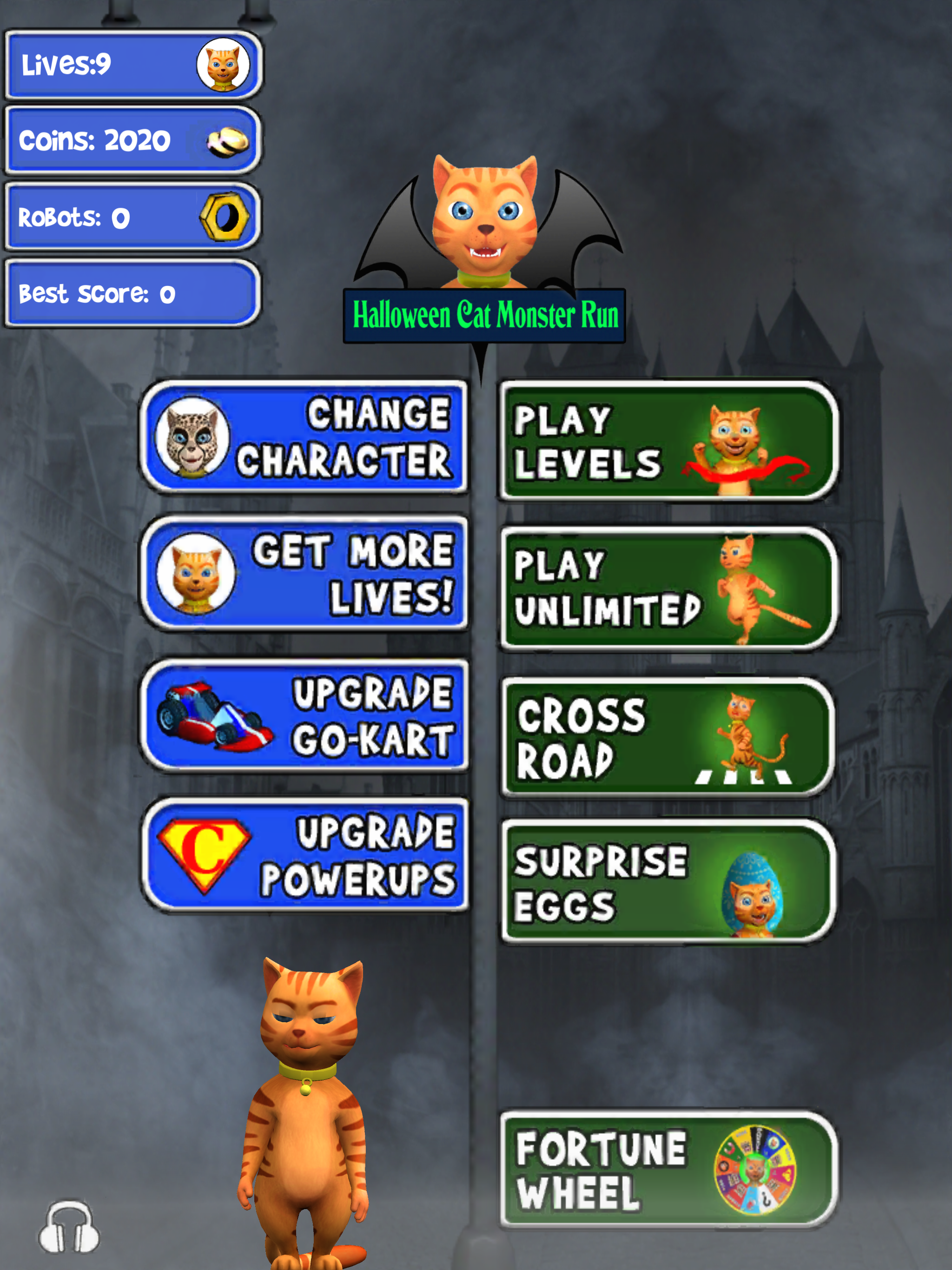 Halloween Cat Monster Run