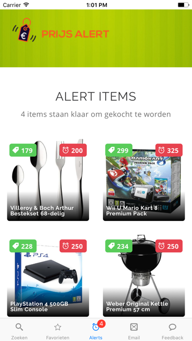 Screenshot #2 pour Prijs Alert