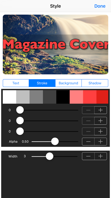 Screenshot #2 pour Magazine Cover - Filter, Add text style, 3D effect