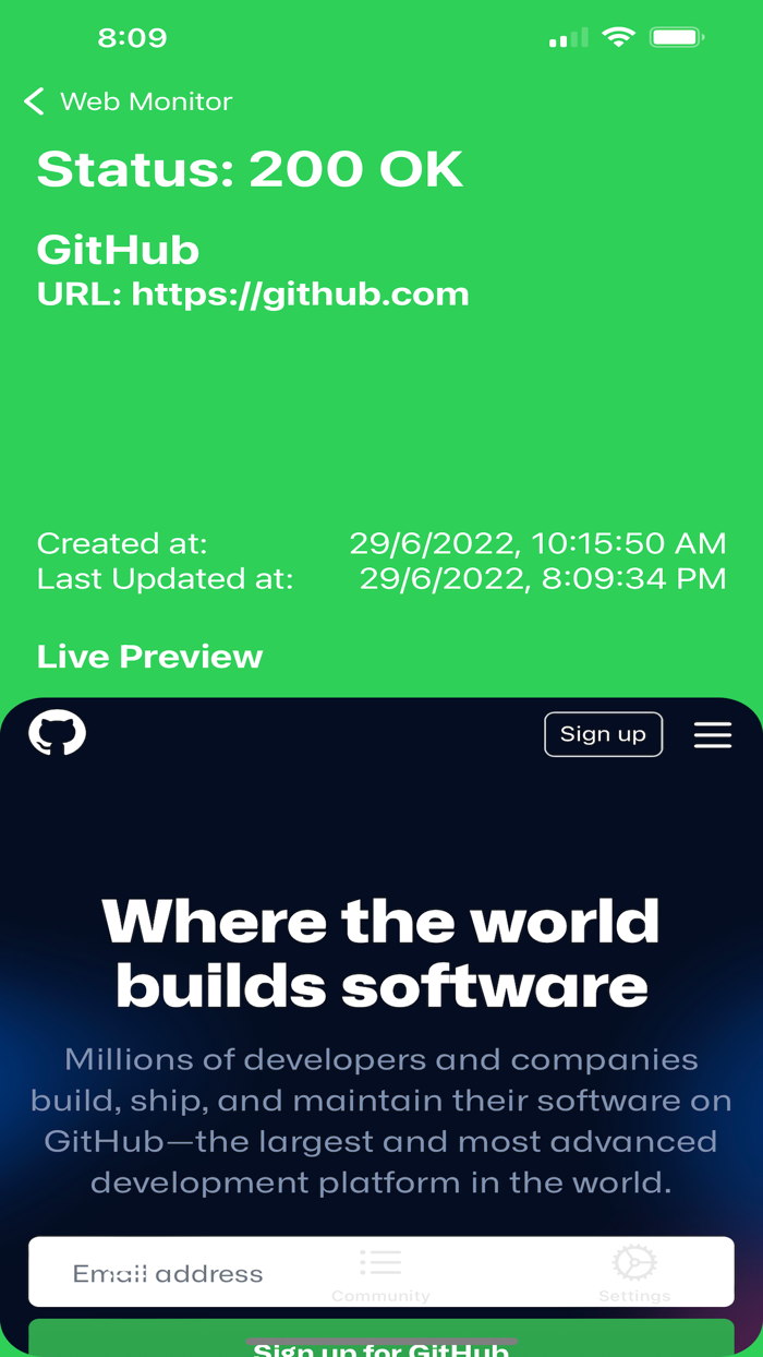 Web Monitor - Down or Just Me