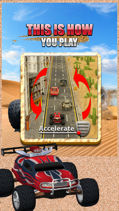 ATV 3D Action Car Desert Traffic Racer Racing Gameのおすすめ画像4