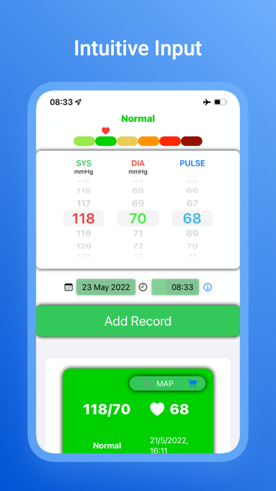 Blood Pressure App & Log Screenshot