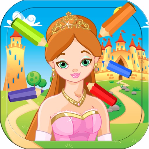 Magic Princess Coloring Book iOS App