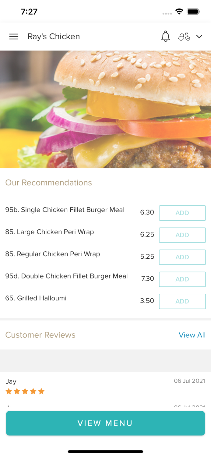 Rays Chicken Weymouth.