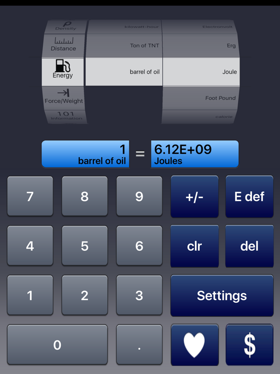 Ad-Free Unit Converter iPad screenshot