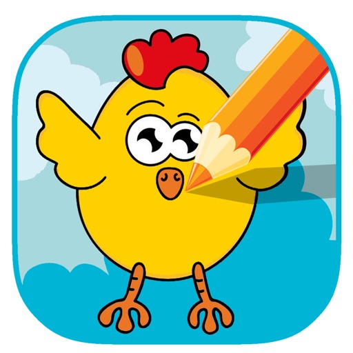 Preschool Game Tiny Chicken Coloring Book Version Icon