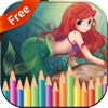 Mermaid coloring book free for kids toddlers