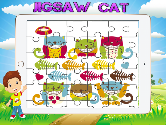 Cartoon Cats Huge Jigsaw Puzzle iPad screenshot