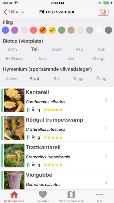 Svampguiden+ Screenshot