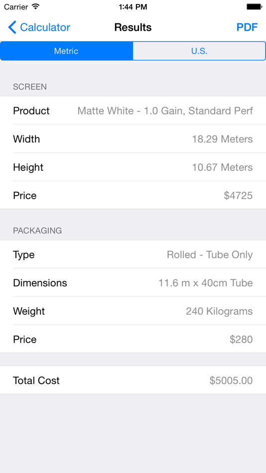 #3. Severtson Price Estimator (iOS) Podle: Porter Severtson