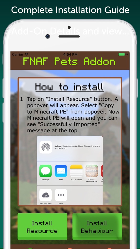FNaF Add-On for Minecraft PE - 1.0 - (iOS)