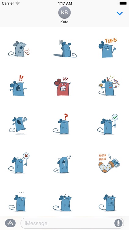 Lovely Freaky Mouse Sticker