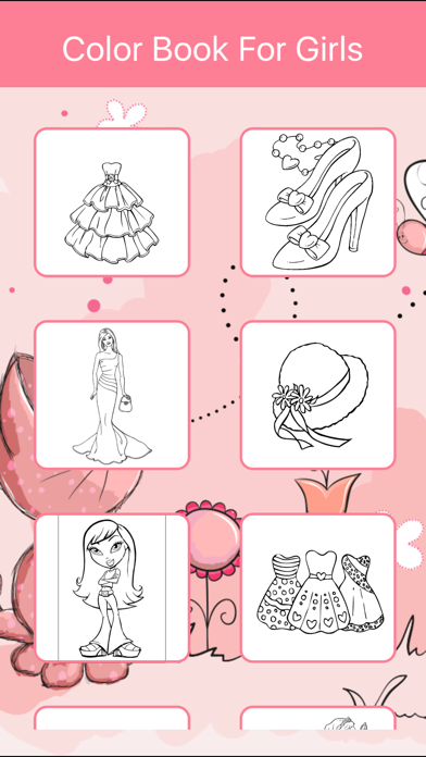 Screenshot #3 pour Jeux de Coloriage pour Filles.