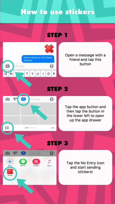 Screenshot #2 pour Pas d’entrée stickers by Sadik Ay