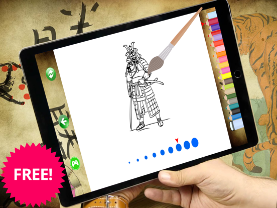 Screenshot #5 pour chats Samurai Ninja Pages coloriage pour les enfan