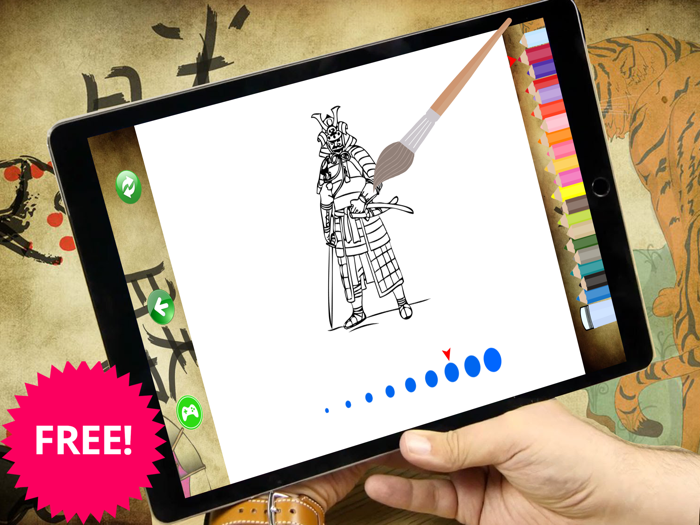 Samurai Ninja cats Coloring Pages For Kids