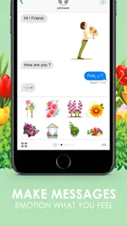 flowers blossom stickers themes by chatstick iphone screenshot 2