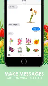 Flowers Blossom Stickers Themes by ChatStick screenshot #2 for iPhone