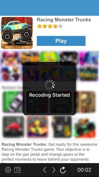 Weby - Web Browser for HTML5 Online Game Recorderのおすすめ画像1