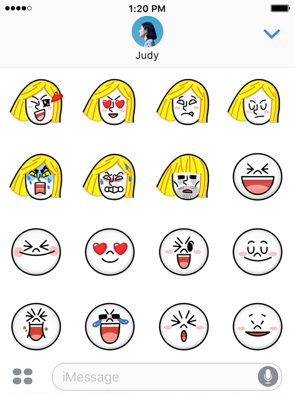 JAMES & MOON Emoji Stickers - LINE FRIENDS iPad screenshot 4 - Stickers app