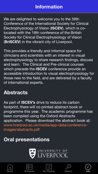 ISCEV & BriSCEV 2022 Screenshot