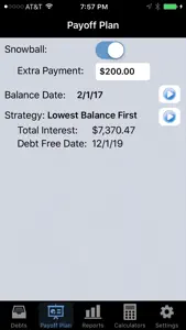 Debt Payoff Pro screenshot #4 for iPhone