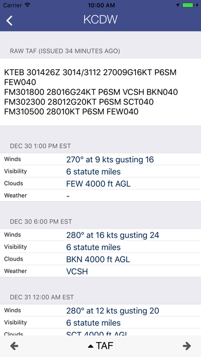 AirWX Aviation Weather Screenshot