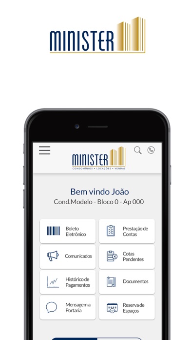 Minister Condomínios Screenshot