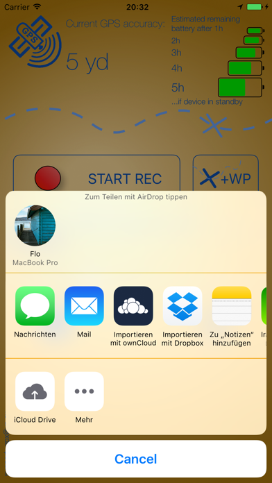 GPX Recorder - GPS Tracker for outdoor activities Screenshot