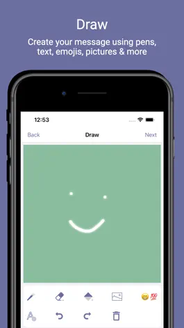 Game screenshot Whiteboard - Widget Messaging apk