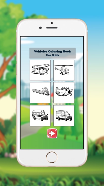 Vehicles Coloring Book for Kids