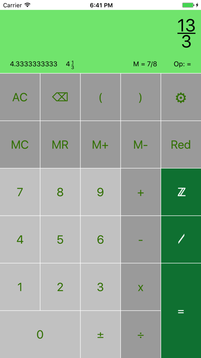 Screenshot #3 pour FraCa (fraction calculator)