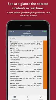 maryland roads traffic iphone screenshot 3