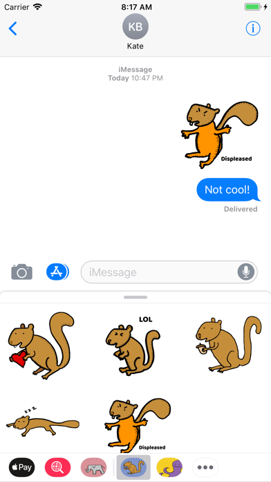 Happy Squirrels Stickers Screenshot