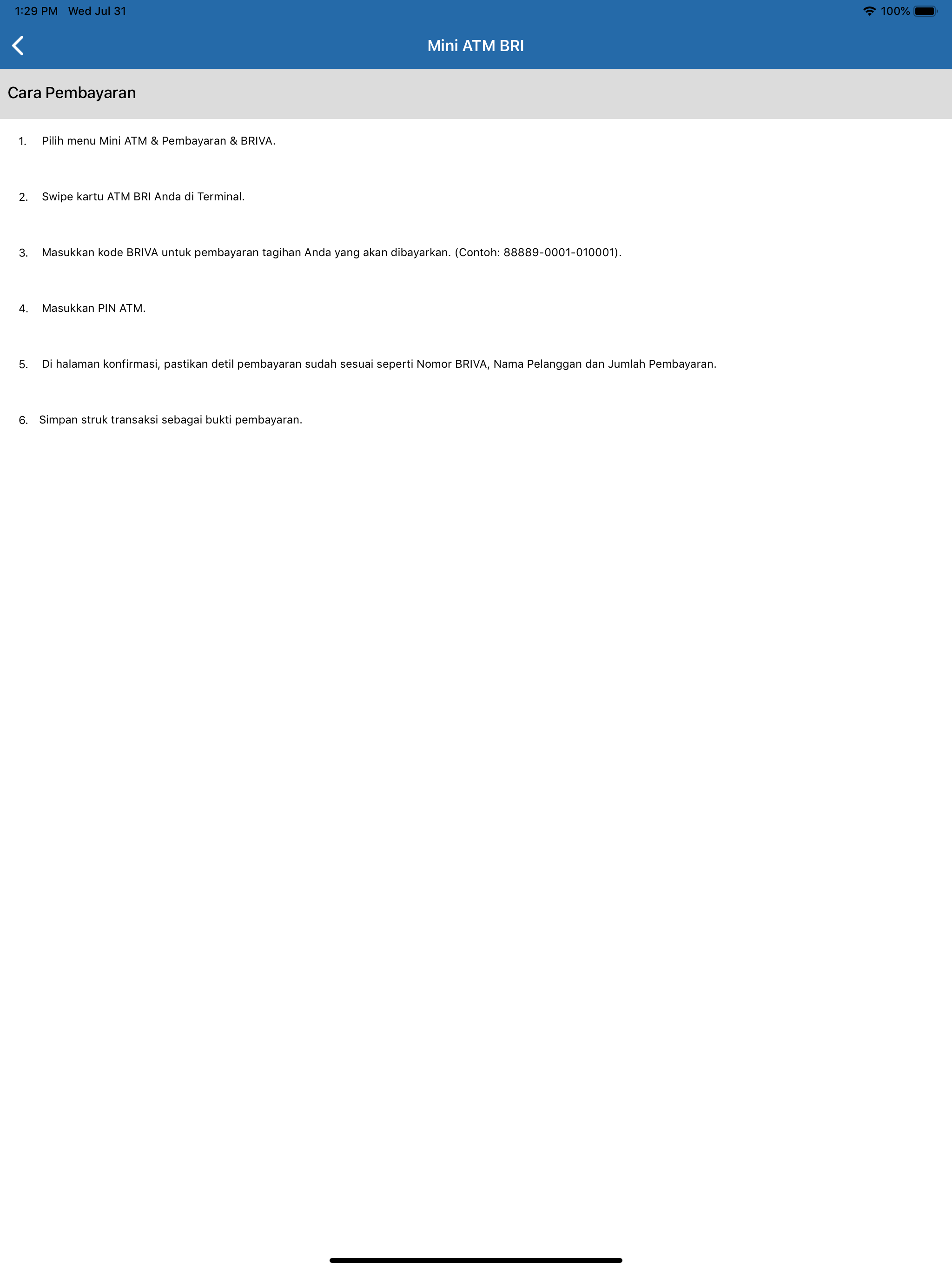 BRI Smart Billing screenshot 20