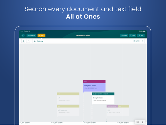 Timeline Presenter iPad screenshot 3 - Productivity app