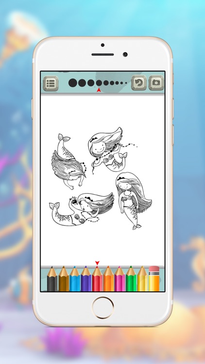 Mermaid Coloring Toddlers Game