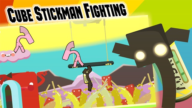 Cube Stickman Fighting - Escape Survival Game(圖1)-速報App