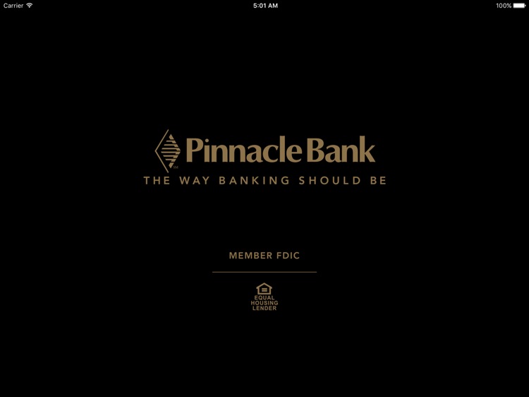 Pinnacle Bank Texas Mobile for iPad