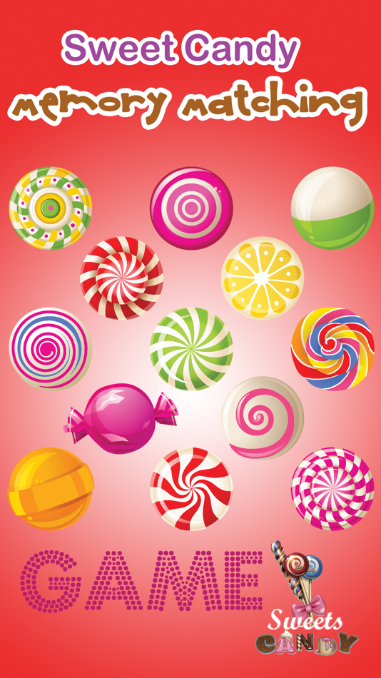 Sweet Candy Memory Matching Game Kids Toddlers - 1.0 - (iOS)