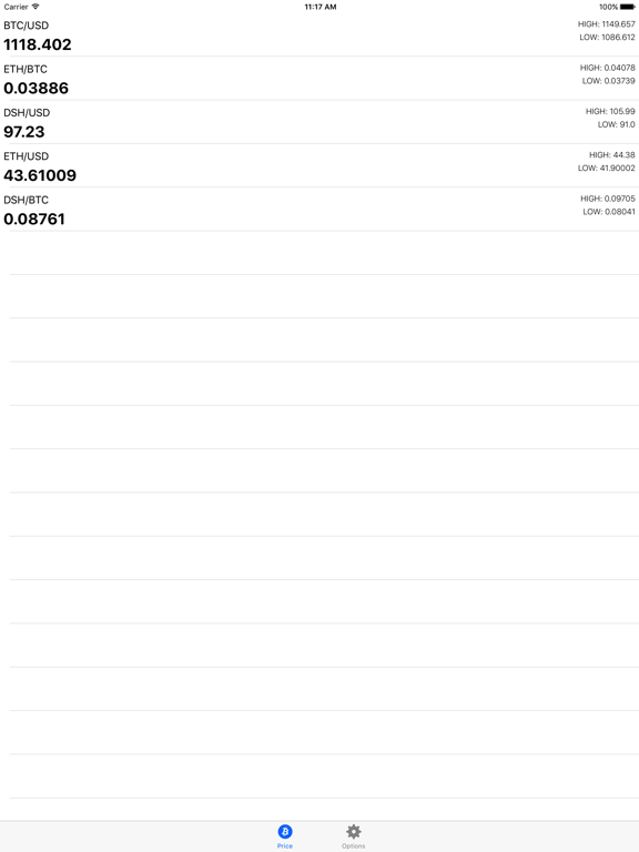 Screenshot #4 pour BTCE WEX Widget