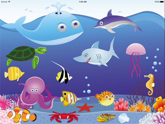Screenshot #4 pour Sea Animal Jigsaws - Baby Learning English Games