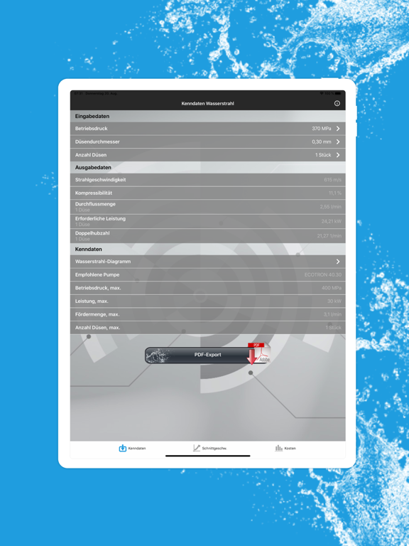 Screenshot #6 pour Waterjet-Calculator