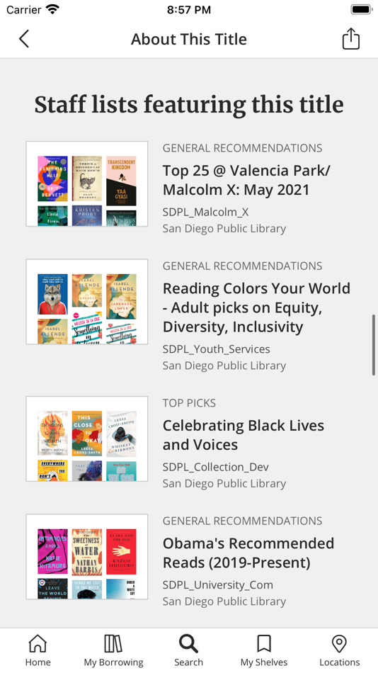 #5. SDPL To Go (iOS) 由: City of San Diego - San Diego Public Library