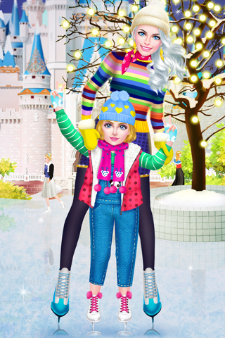 Mommy & Daughter Ice Skating Spa - Family Makeover screenshot 3