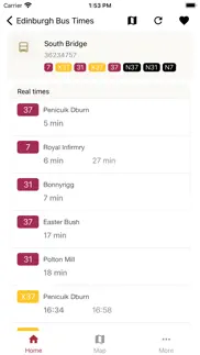 edinburgh bus times iphone screenshot 1