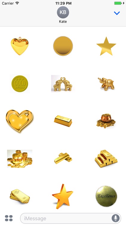 GoldMoji - Collection Gold Stickers