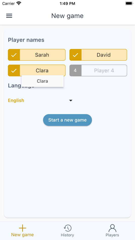 #4. Score Keeper for Word Games (iOS) 由: Romain Lebouc