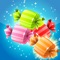 Sweet Tales Sweeper - Christmas Village, Drag your finger to match the candy in this exciting puzzle game