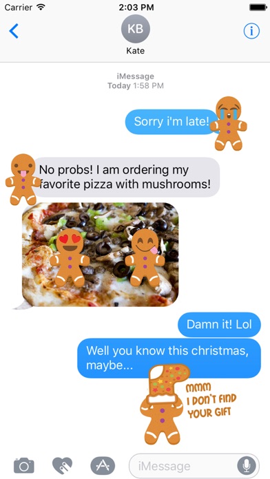 Screenshot #3 pour Ginger.Moji - Gingerbread emoji man Xmas stickers